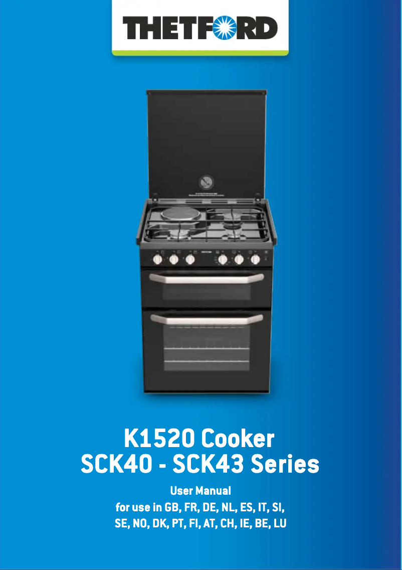 Página nº 1 - Manual de usuario Thetford K1520