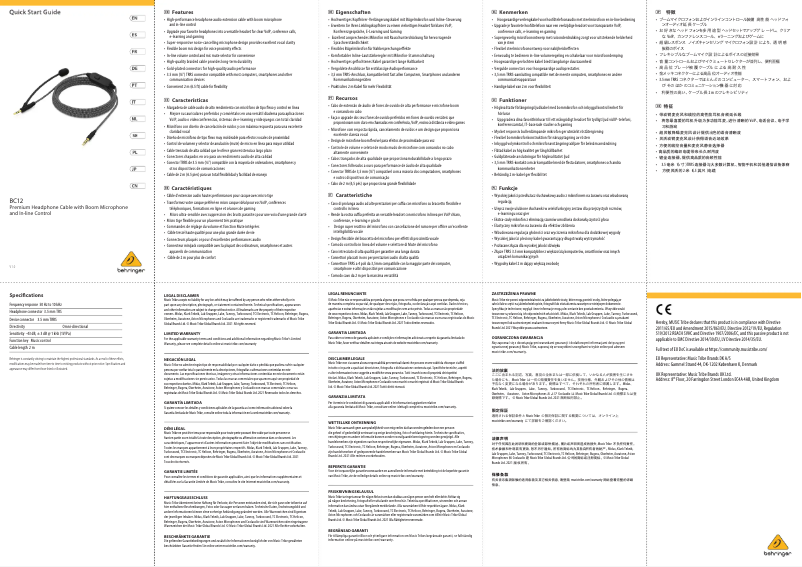 Imagen de la primera página del manual del dispositivo BC12