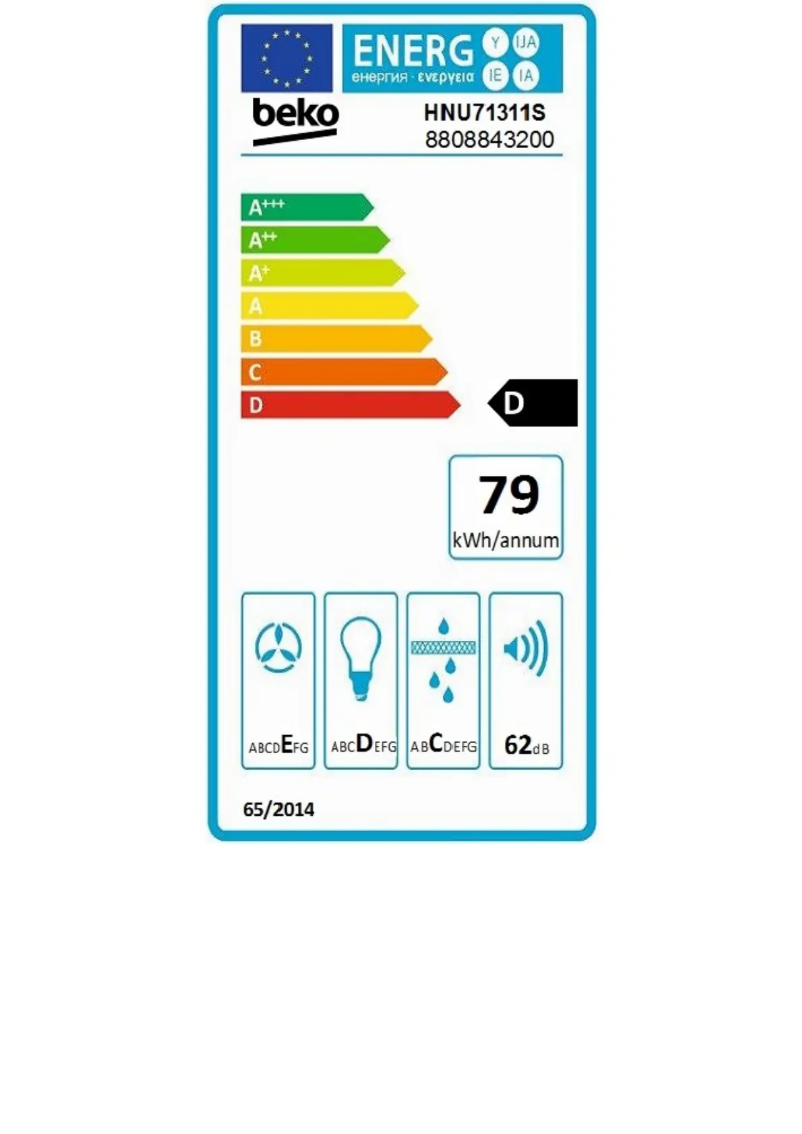 Imagen de la primera página del manual del dispositivo HNU71311S
