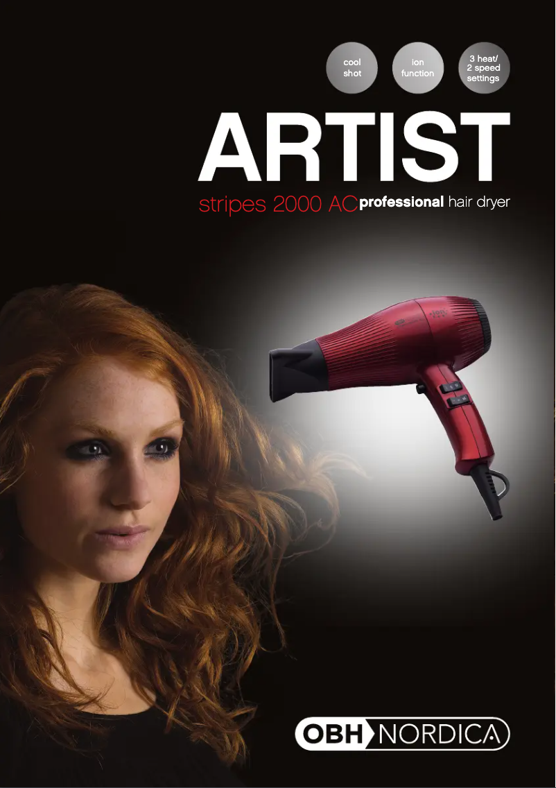 Imagen de la primera página del manual del dispositivo Artist Stripes 5175