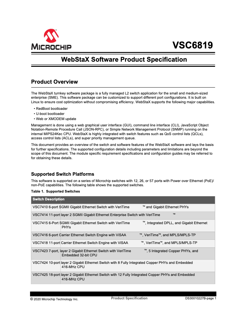 Imagen de la primera página del manual del dispositivo VSC6819-2020.12