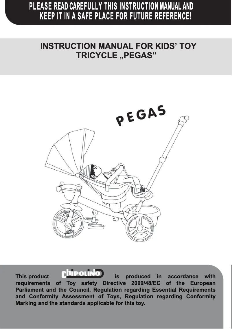 Imagen de la primera página del manual del dispositivo Pegas