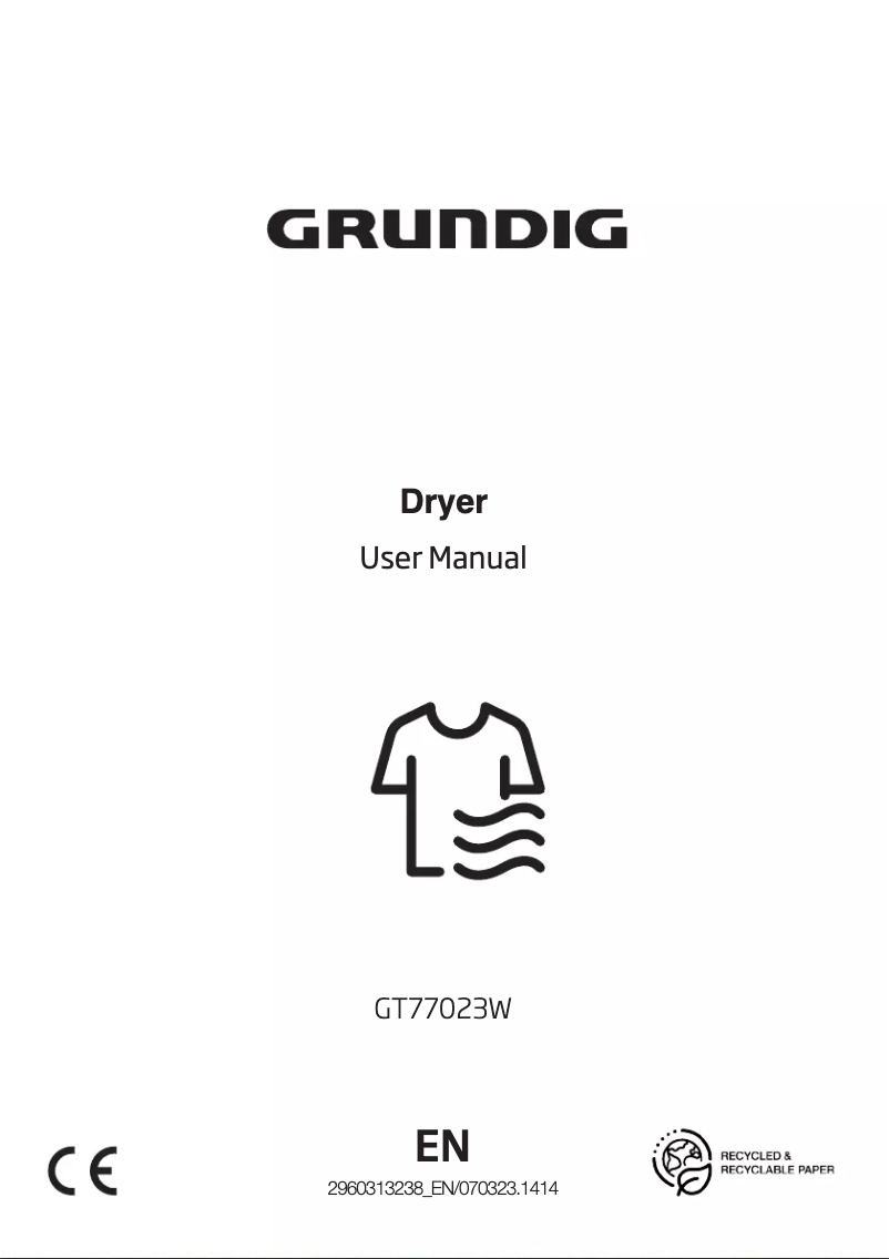 Página 1 del manual Manual de usuario Grundig GT77023W