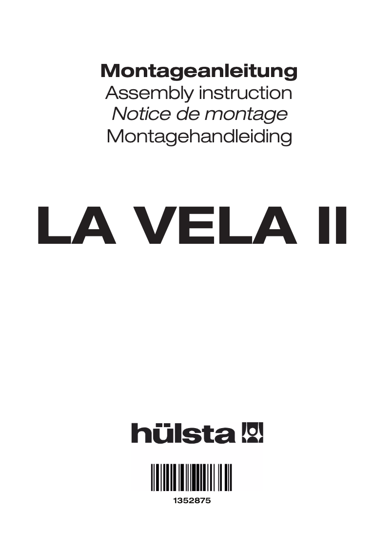 Página nº 1 - Manual de usuario Hülsta LA VELA II