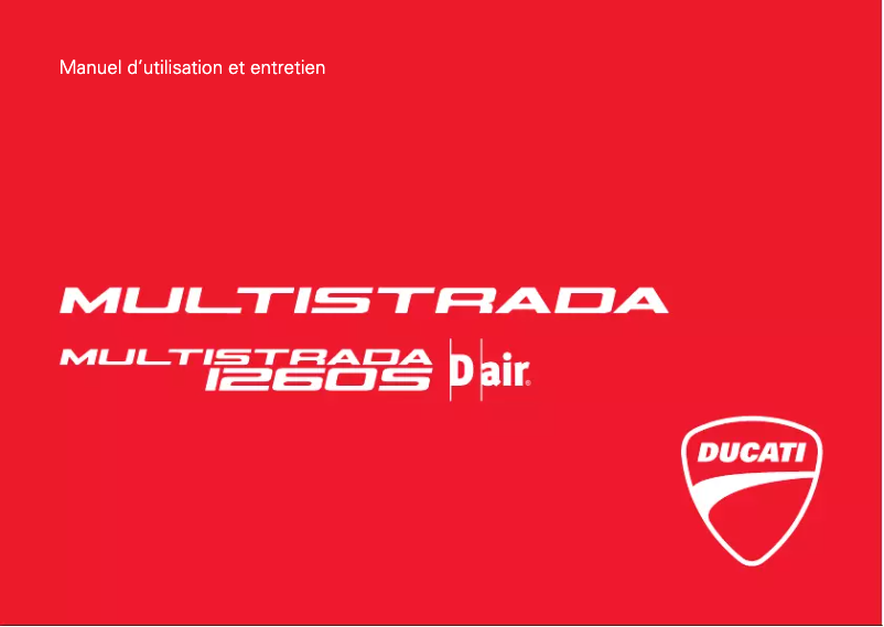Página 1 del manual Manual de usuario Ducati Multistrada 1260 S D-air (2018)