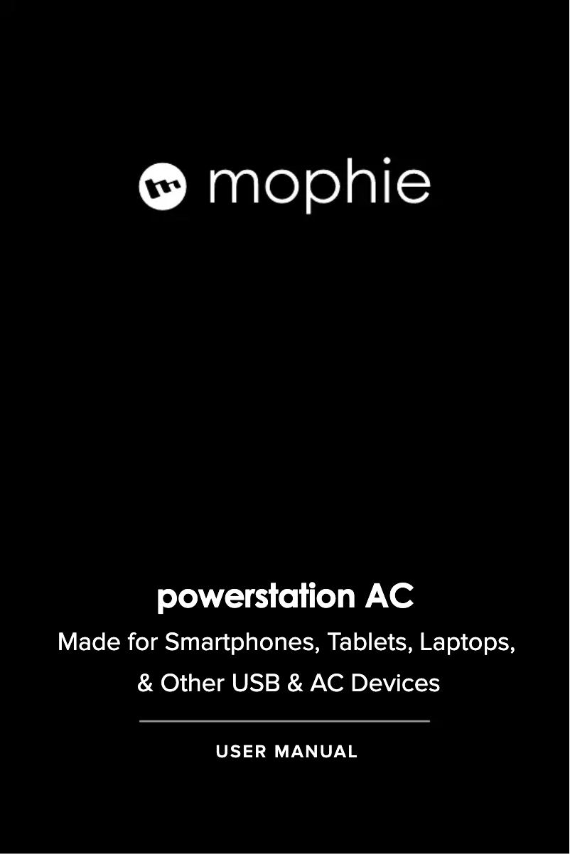 Página 1 del manual Manual de usuario Mophie powerstation