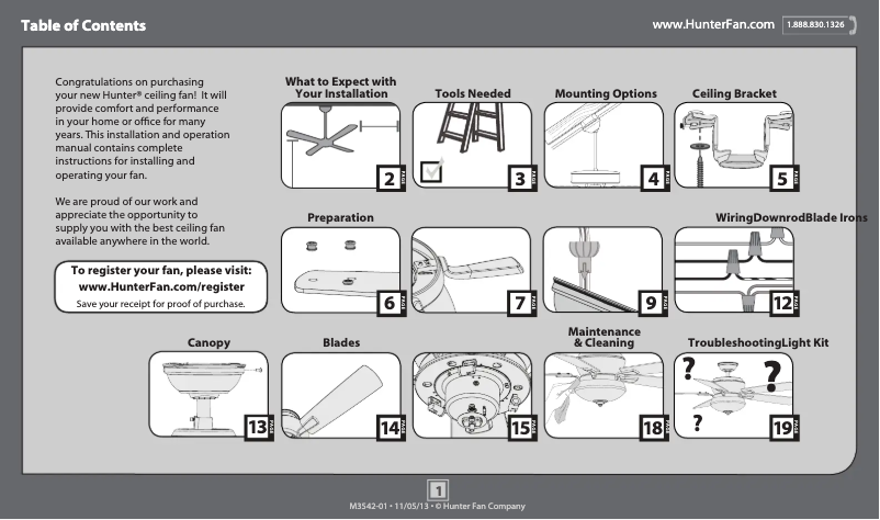 Página 1 del manual Manual de usuario Hunter Barrington
