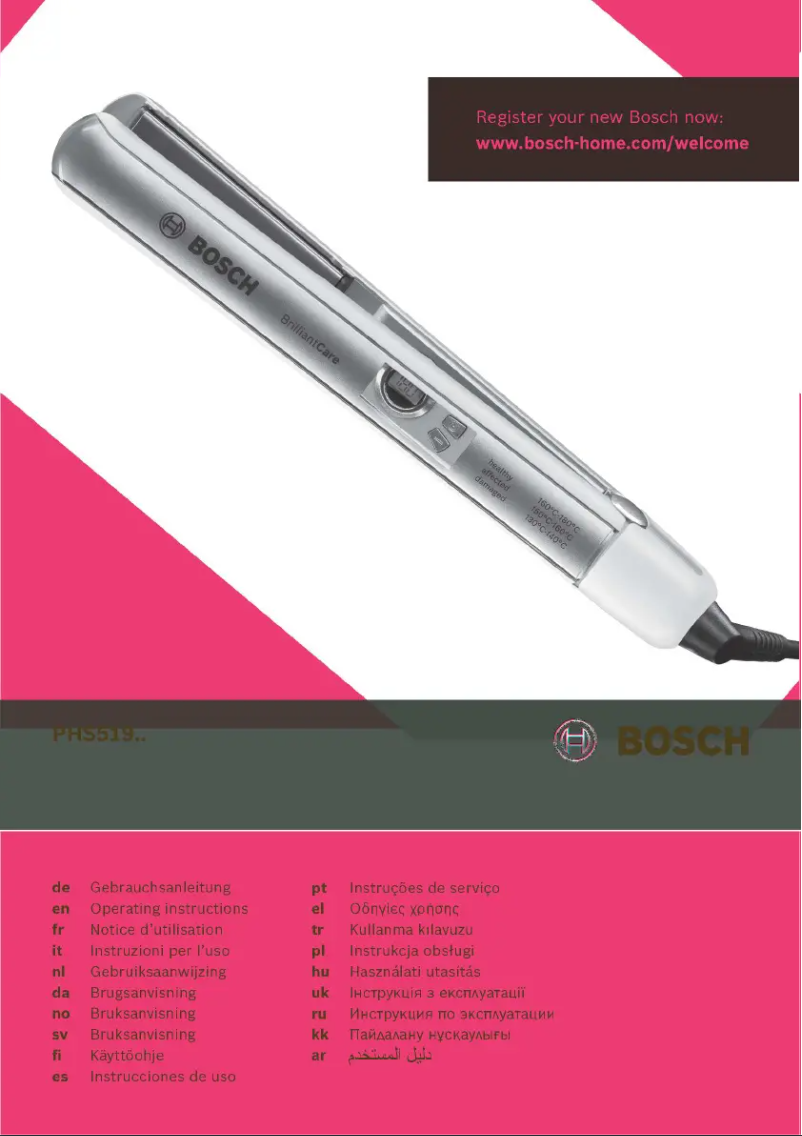 Imagen de la primera página del manual del dispositivo PHS5190