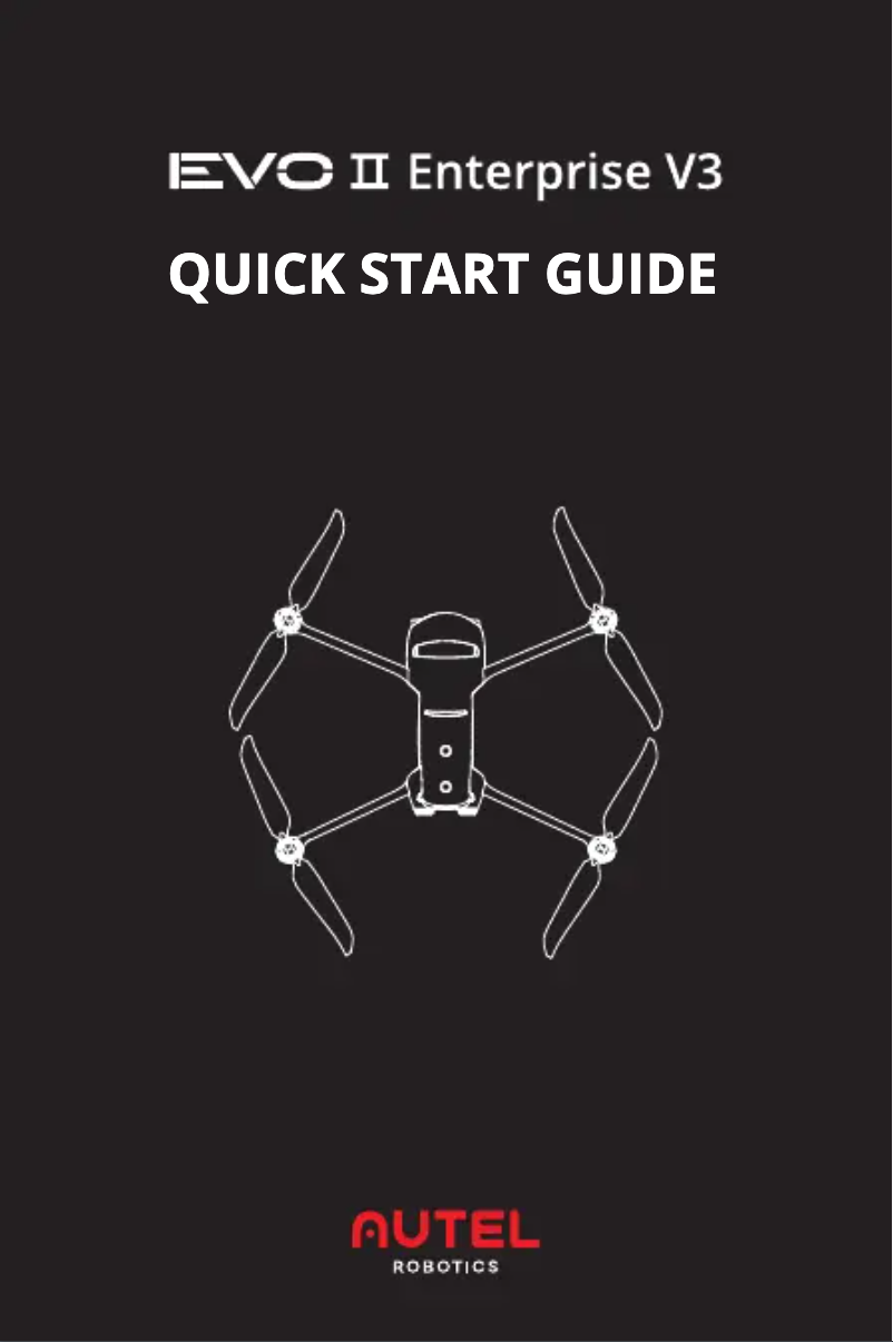 Página nº 1 - Guía de inicio rápido Autel EVO II Enterprise V3