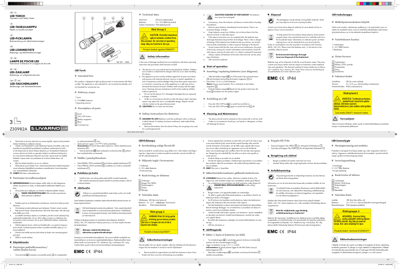 Página 1 del manual Manual de usuario Livarno Lux IAN 91912