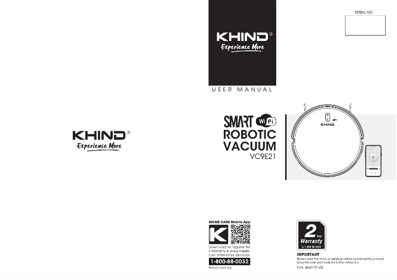 Página 1 del manual Manual de usuario Khind VC9E21