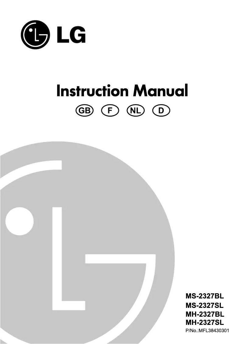 Página 1 del manual Manual de usuario LG MS-2327AR