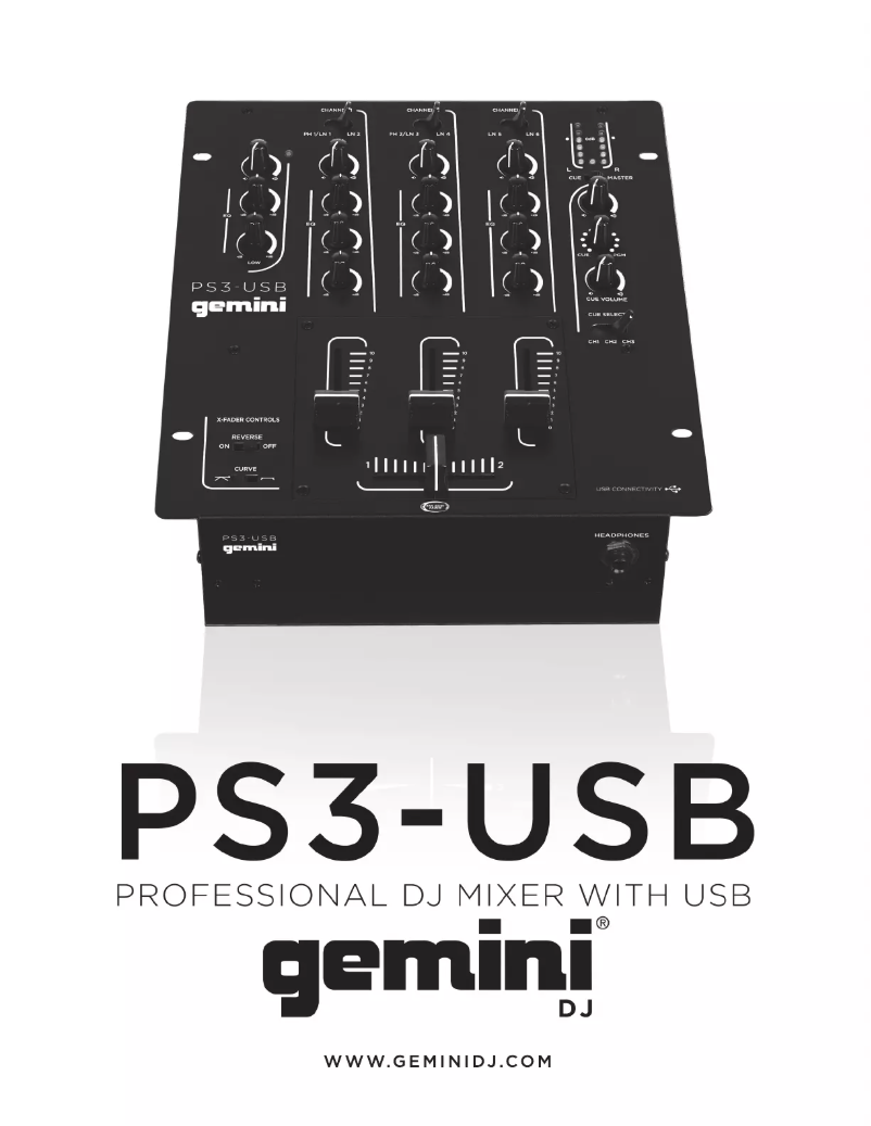 Página nº 1 - Manual de usuario Gemini PS3 USB