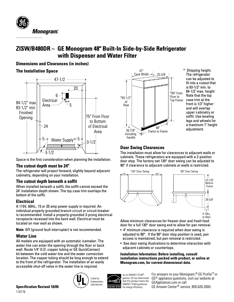Imagen de la primera página del manual del dispositivo ZISW480DR
