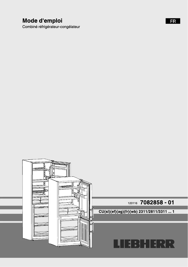Página 1 del manual Manual de usuario Liebherr CUWB 3311