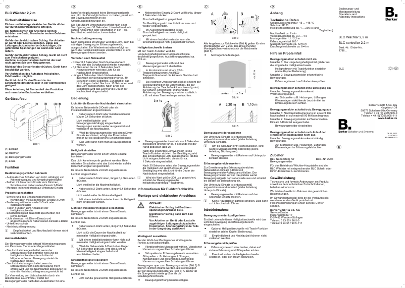 Página 1 del manual Manual de usuario Berker 17880004