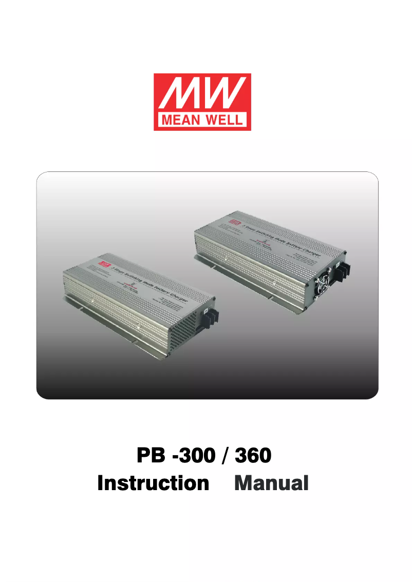 Página 1 del manual Manual de usuario Mean Well PB-300P-12
