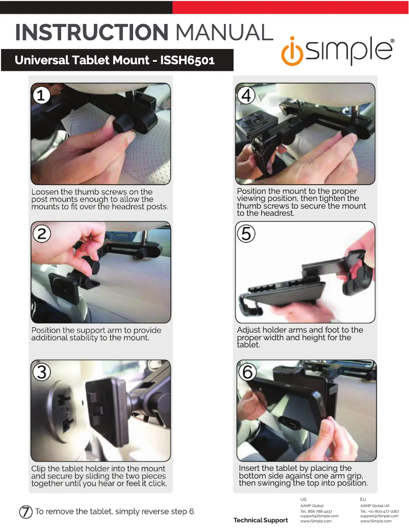 Imagen de la primera página del manual del dispositivo ISSH6501