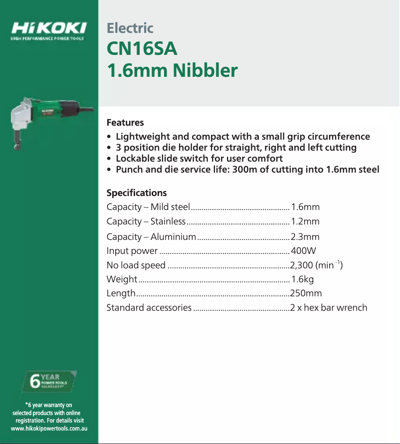 Imagen de la primera página del manual del dispositivo CN16SA