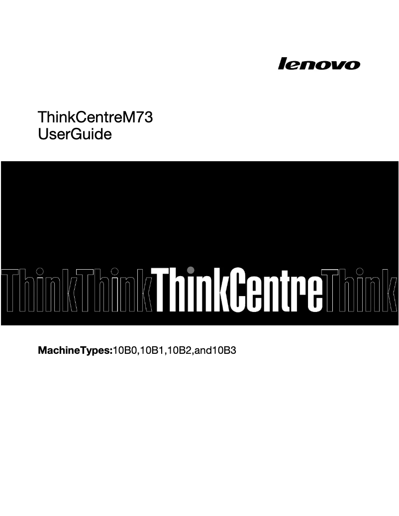 Imagen de la primera página del manual del dispositivo ThinkCentre M710s SFF