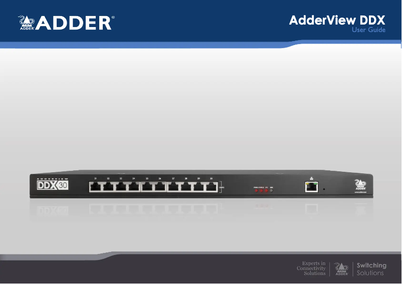 Página nº 1 - Manual de usuario Adder View DDX USR