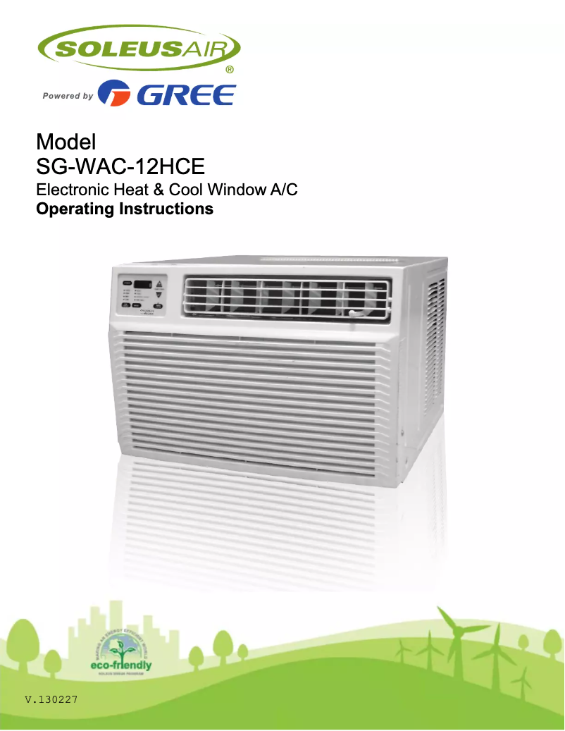 Página 1 del manual Manual de usuario SoleusAir SG-WAC-12HCE