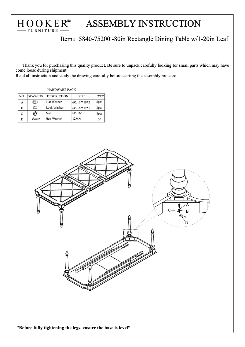 Página 1 del manual Manual de usuario Hooker 5840-75200-80