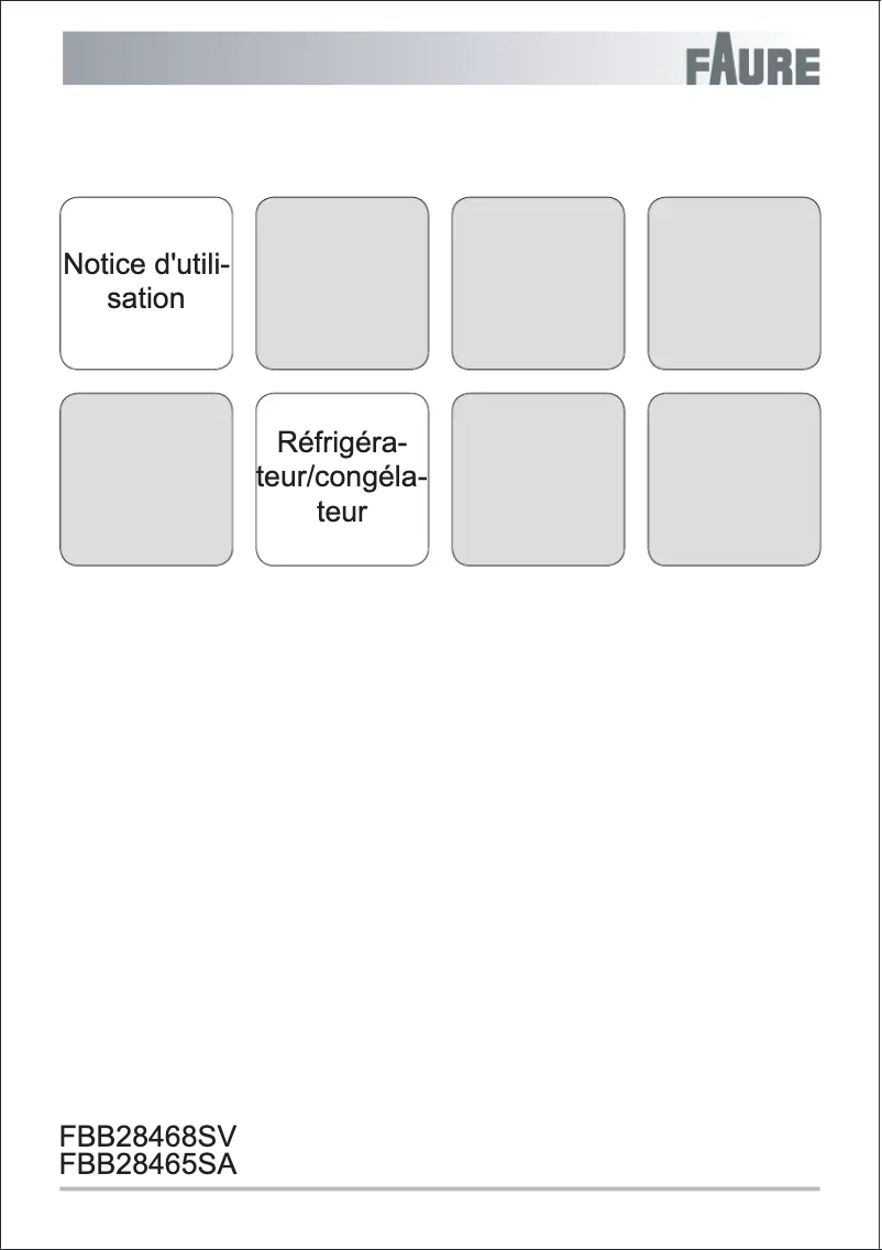 Página nº 1 - Manual de usuario Faure FBB28465SA