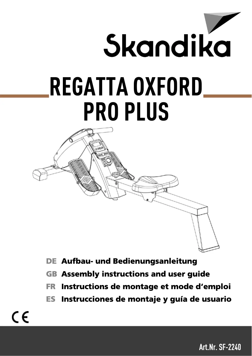 Imagen de la primera página del manual del dispositivo Regatta Oxford Pro Plus