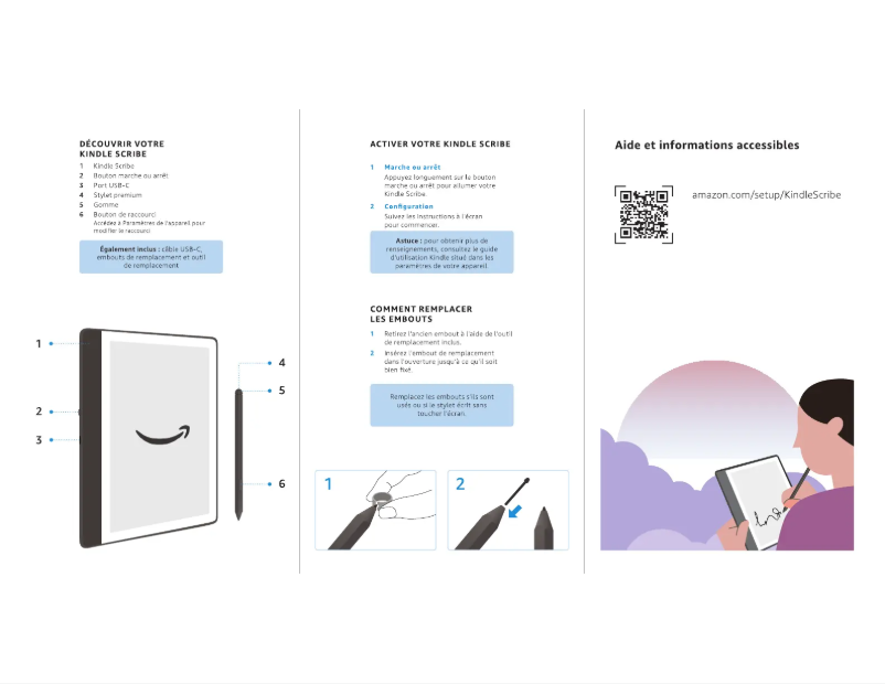 Página 1 del manual Manual de usuario Amazon Kindle Scribe