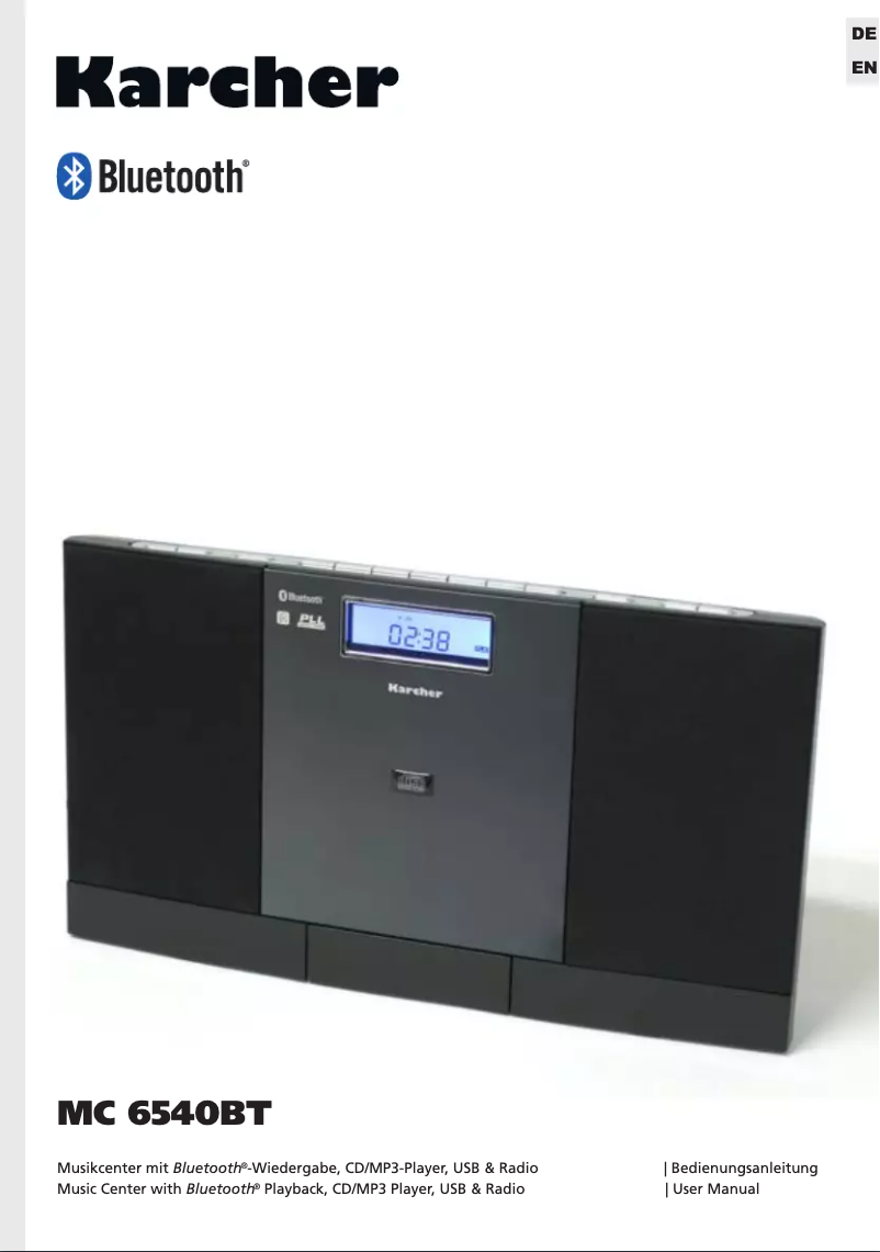 Imagen de la primera página del manual del dispositivo MC 6540BT
