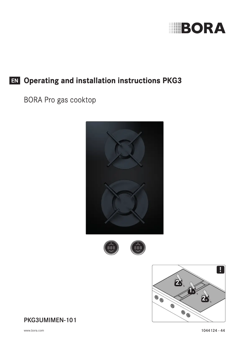 Imagen de la primera página del manual del dispositivo PKG3