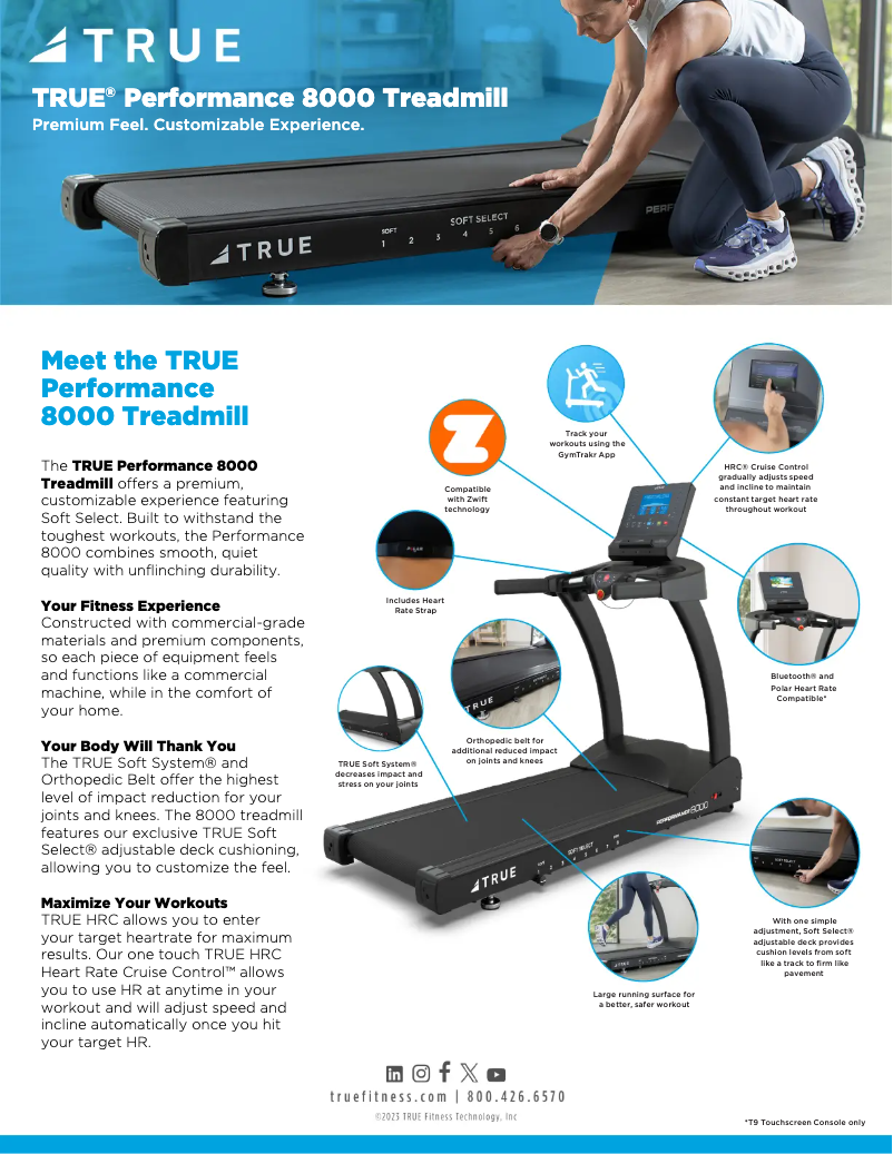 Imagen de la primera página del manual del dispositivo Performance 8000