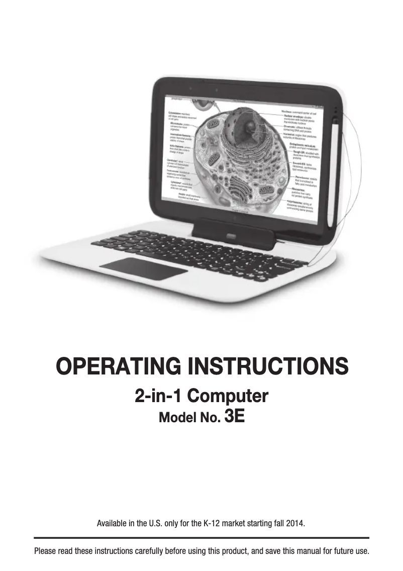 Imagen de la primera página del manual del dispositivo 3E