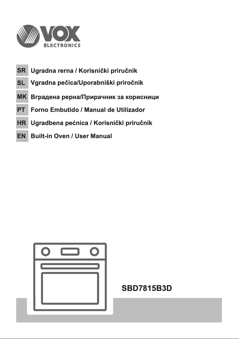 Imagen de la primera página del manual del dispositivo SBD7815B3D