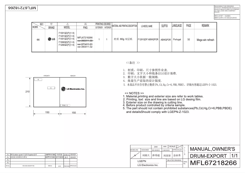 Imagen de la primera página del manual del dispositivo F1268QD