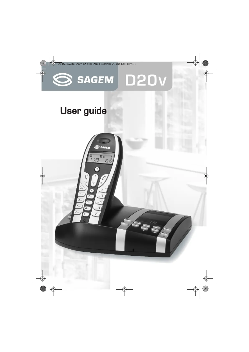 Página 1 del manual Manual de usuario Sagem D20V