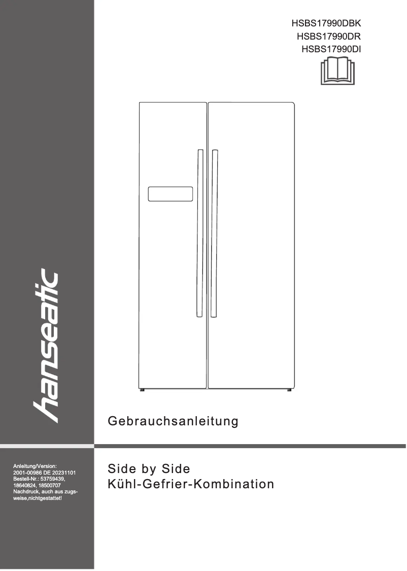 Imagen de la primera página del manual del dispositivo HSBS17990DI