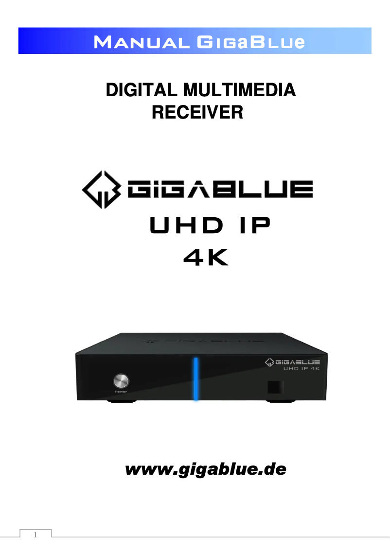 Imagen de la primera página del manual del dispositivo UHD IP 4K