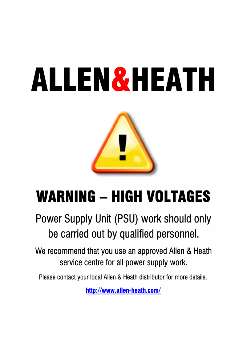 Página 1 del manual Manual de usuario Allen & Heath GL2S