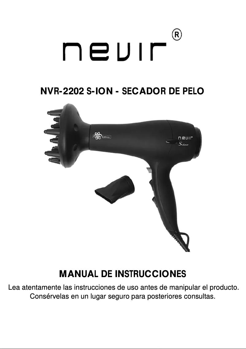 Imagen de la primera página del manual del dispositivo NVR-2202-S-ION