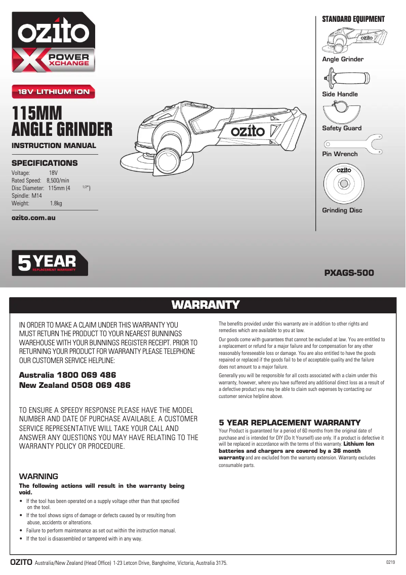 Imagen de la primera página del manual del dispositivo PX6PAK-650