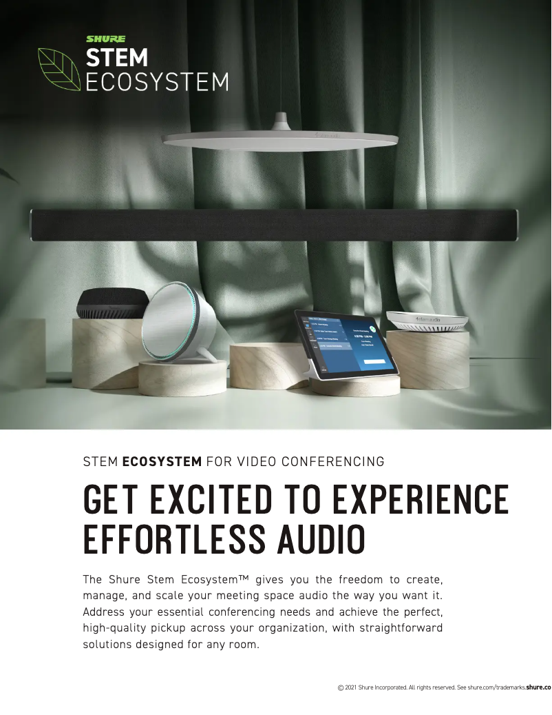 Imagen de la primera página del manual del dispositivo Stem Wall