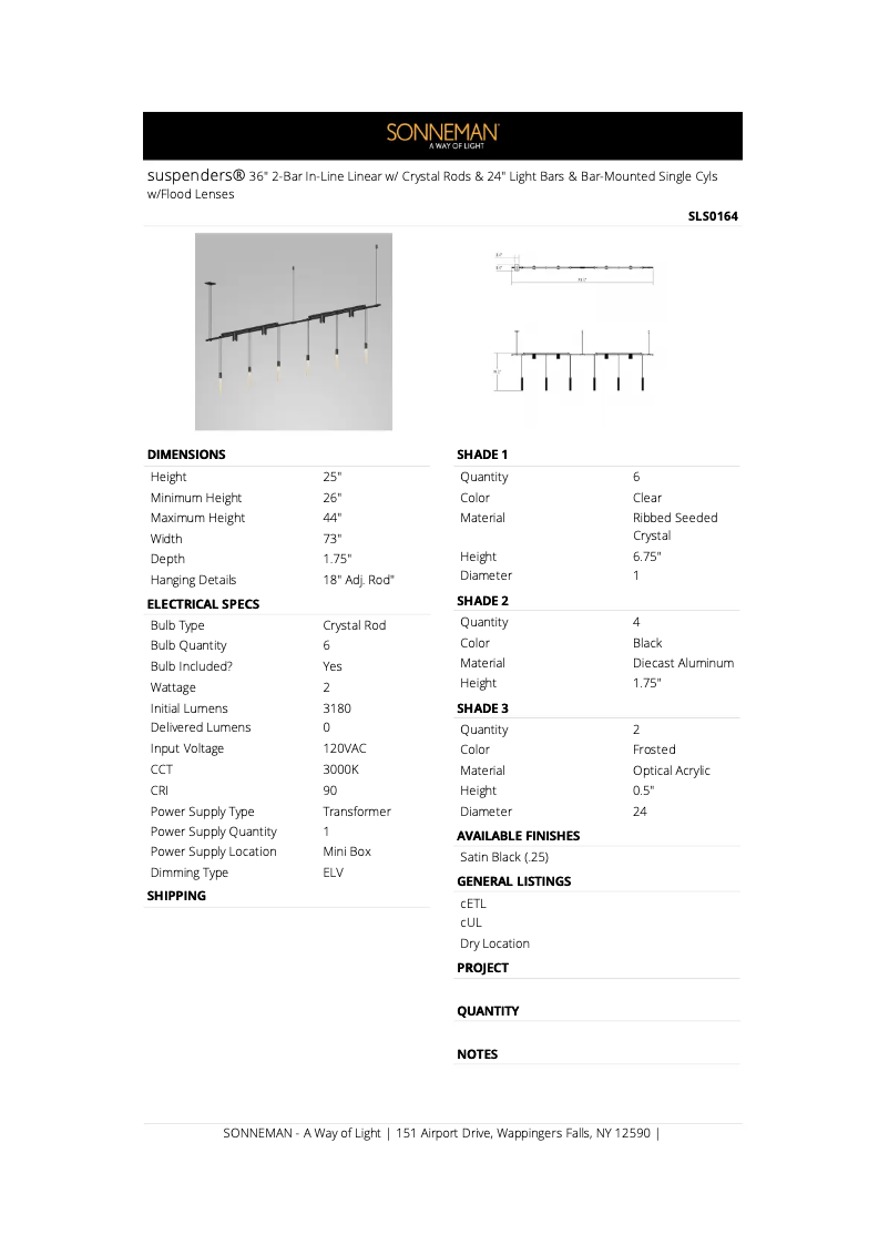 Imagen de la primera página del manual del dispositivo Suspenders SLS0164