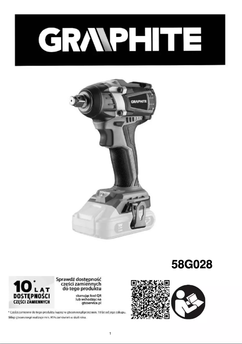 Página nº 1 - Manual de usuario Graphite 58G028