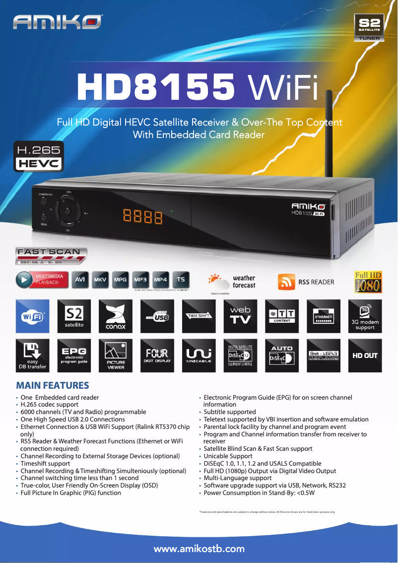 Imagen de la primera página del manual del dispositivo HD8155 Wifi