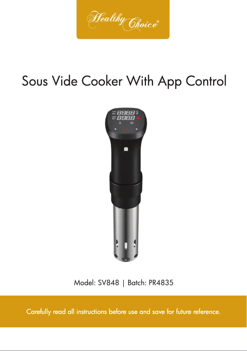 Imagen de la primera página del manual del dispositivo SV848