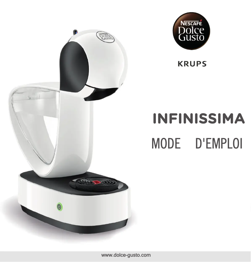 Imagen de la primera página del manual del dispositivo Nescafé Dolce Gusto Infinissima