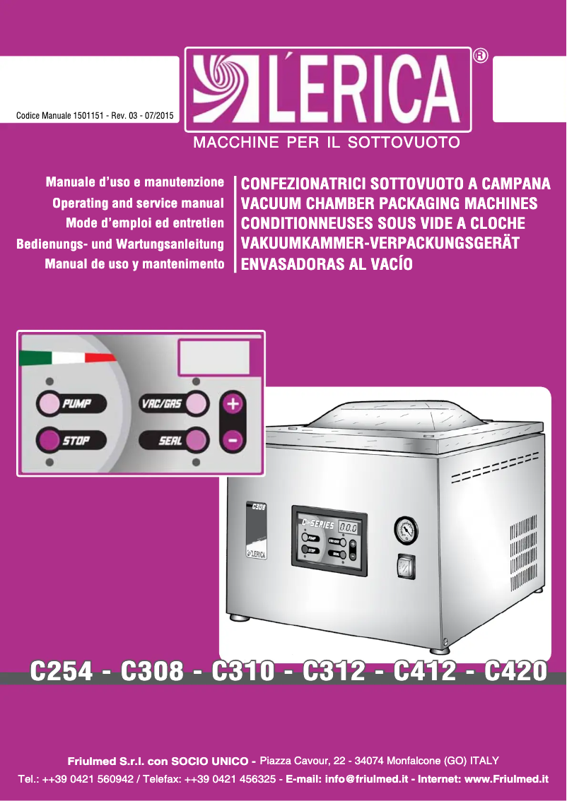 Página nº 1 - Manual de usuario Saro LECCE 2