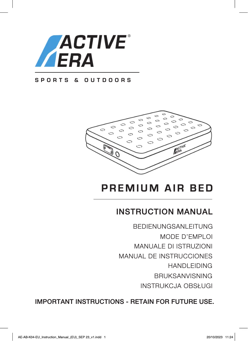 Página 1 del manual Manual de usuario Active Era AB-K04